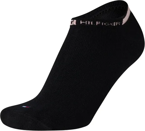 Vista 5 de Tommy Hilfiger Calcetines para mujer Forros ligeros invisibles (paquete de 6), Negro