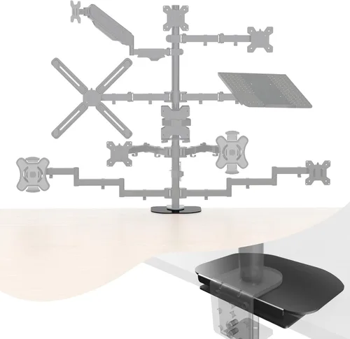 Vista 9 de Pholiten Kit de Adaptador de Soporte de Brazo de Monitor de Montaje VESA para Pantalla de 13 a 27 Pulgadas, 75mm o 100mm VESA