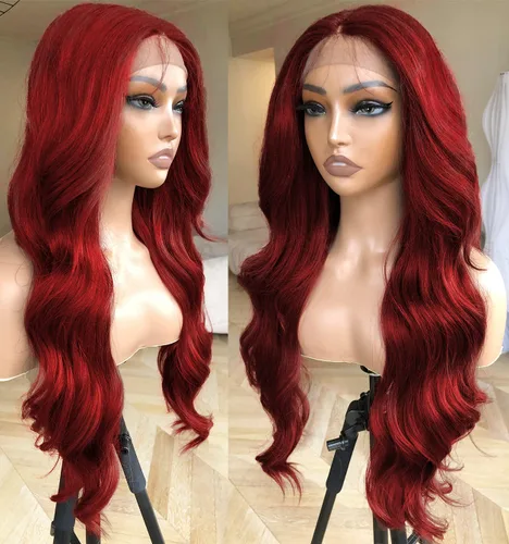 Vista 10 de Peluca de encaje frontal de 14 pulgadas con cuerpo ondulado de encaje HD, pelucas sin pegamento de cabello humano preestilizadas y precortadas Negro