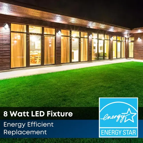 Vista 3 de Feit Electric S5sqwm/830/Ddbz 7.5 vatios 500 lúmenes 3000 Kelvin bronce atardecer a amanecer cuadrado llevó la luz de pared 3000K Blanco Cálido