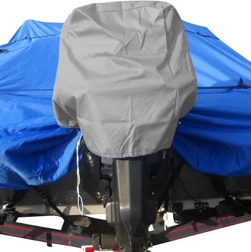 Vista 3 de Budge BA-34 Cubierta de motor pequeña gris para motores de carrera de 2.5 Hp a 10 Hp