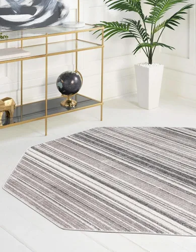 Vista 37 de Unique Loom Gemstone Collection - Alfombra de área - Topacio (2' x 5' 11" corredor, marfil / marrón)