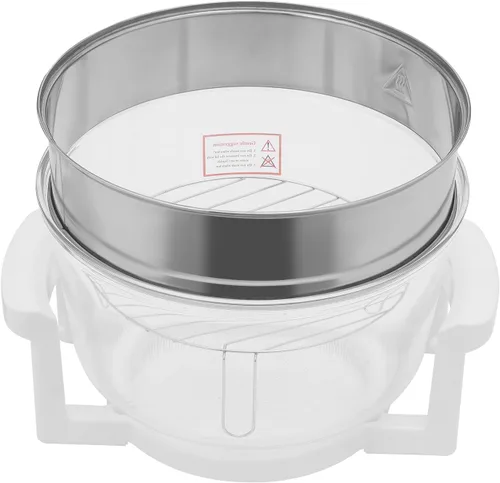 Vista 9 de Freidora de aire turbo de 17.96 cuartos de galón, freidora de aire de vidrio de 1400 W con anillo de expansión, horno halógeno visible de 360°