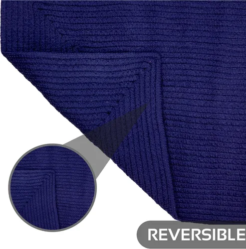Vista 4 de La colección Better Trends Alpine Braid es una alfombra reversible para interiores duradera y resistente a las manchas 100% polipropileno