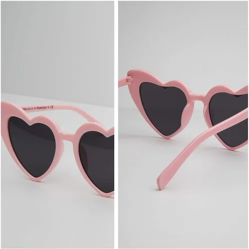 Vista 4 de Pergozo Gafas de sol de soltera con corazón rosa