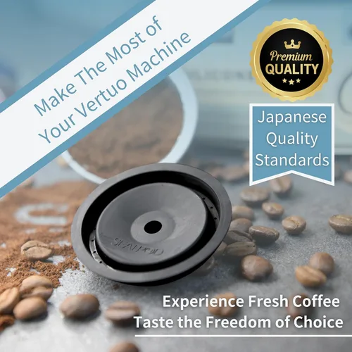 Vista 3 de SEALPOD - Fundas reutilizables para cápsulas de café reutilizables Nespresso Vertuo, tapas de silicona de grado alimenticio, tapas recargables