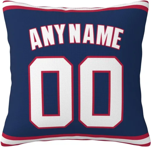 Vista 27 de Funda de almohada personalizada: Funda de almohada personalizada con cualquier nombre y número, regalo personalizado para fanáticos