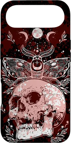Vista 27 de Death Moth Gothic Dark Witch Occult Wiccan Goth Moon Pattern Case for iPhone 16