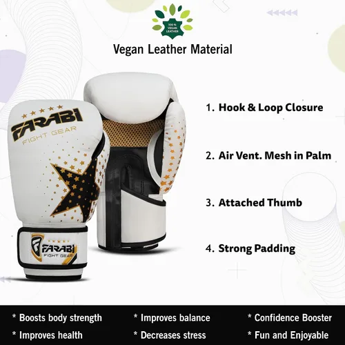 Vista 4 de Farai - Guantes de boxeo para niños, 6 onzas, guantes de entrenamiento de kickboxing, Muay Thai, los mejores guantes para entrenamiento en bolsa