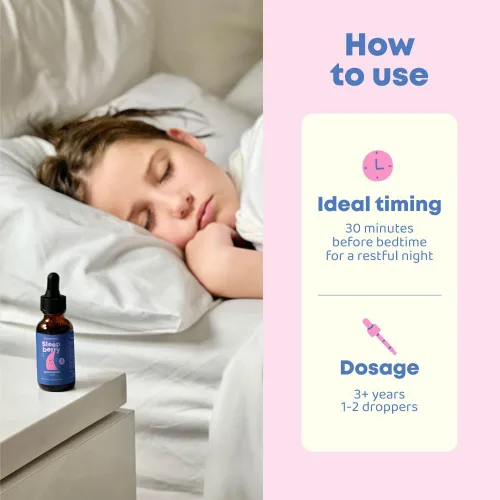 Vista 6 de SleepBerry Melatonina líquida para niños, ayuda natural para dormir con saúco y vitamina D, estimula el sistema inmunológico mientras duermen