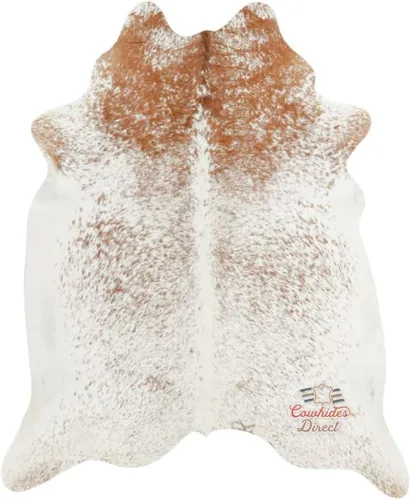 Vista 10 de Cowhides Direct Alfombra de piel de vaca auténtica (sal y pimienta), auténtica alfombra de vaca con respaldo de gamuza antideslizante, alfombras