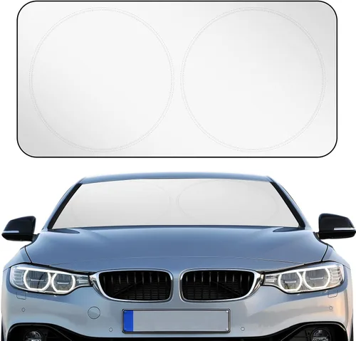 Vista 17 de Parasol plegable para parabrisas de coche, cubreventanas frontales para coche, accesorios para coche, protección contra el calor y los rayos UV