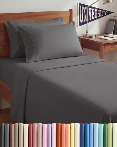 Vista 218 de Juego de sábanas Twin de 4 piezas - Cómodo, transpirable y refrescante - Juego de ropa de cama de lujo de hotel ultrasuave con bolsillos profundos