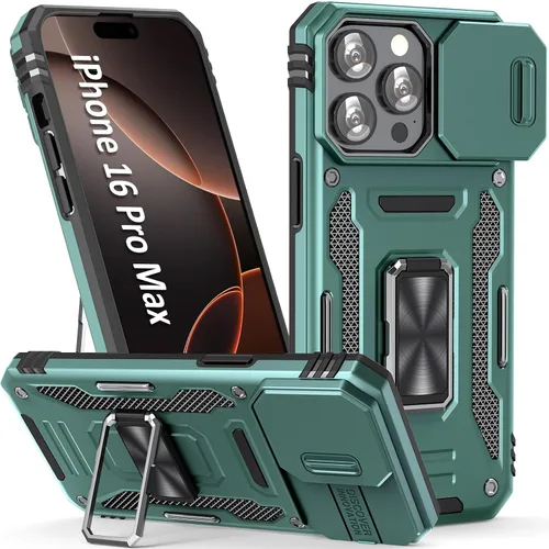 Vista 65 de Funda para iPhone 15 Pro, color verde alpino