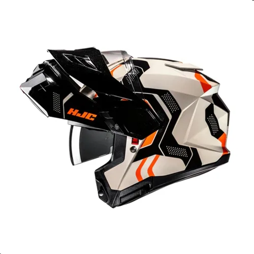 Vista 6 de HJC i80 Velly - Casco modular para motocicleta con protector facial HJ-44 Pin-lock, aprobado por DOT (MC7, X-Small)