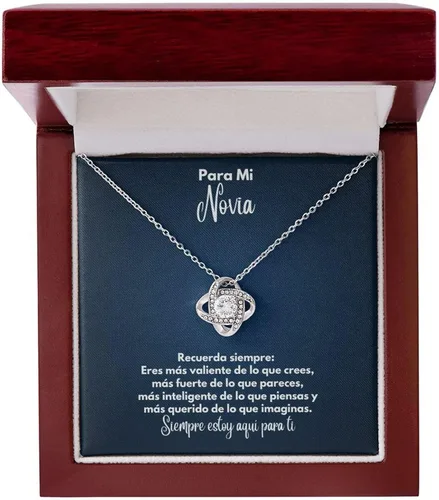 Vista 2 de Regalos Para Mi Novia - Quieres Ser Mi Novia, Regalo Para Mi Novia De Cumpleaños, Detalles Para Regalar A Tu Novia, Collar Para Graduación 2023