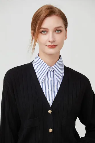 Vista 3 de YEKEYI Cuello Falso de Camisa Cuello Falso Desmontable Puños de Muñeca Puños de Manga Falsa Cuello de Media Camisa