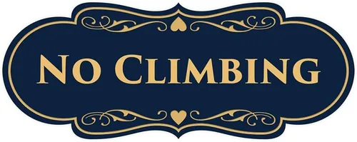 Vista 21 de Signs ByLITA Designer No Climbing (Negro) - Pequeño