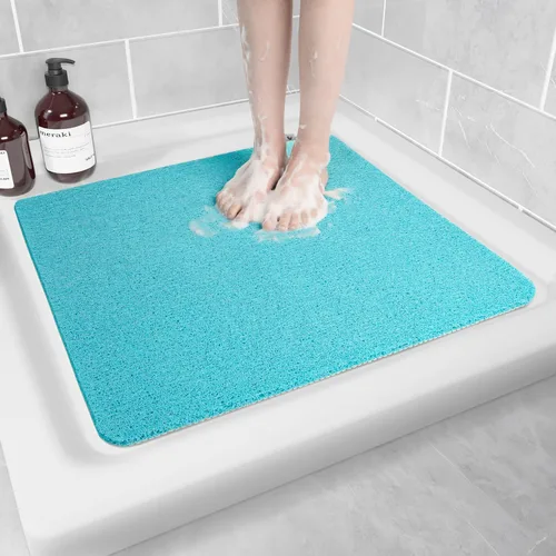 Vista 17 de Hargiis - Tapete antideslizante de secado rápido para tina y ducha, tapete exfoliante para pies, para baño, cocina u hotel, beige, 24 x 16 pulgadas