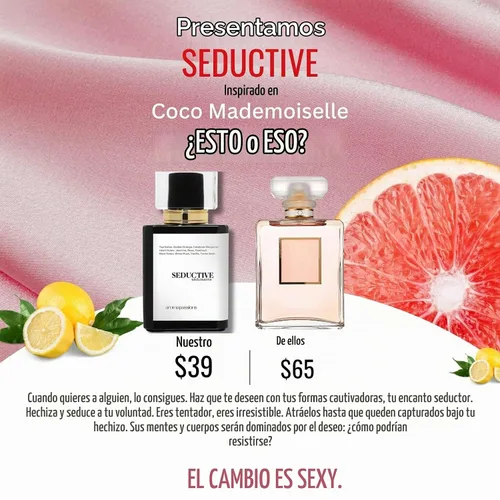 Vista 7 de aromapassions SEDUCTIVE Perfume de feromonas para mujer Extrait De Parfum Clon Dupe de larga duración Aceite esencial de fragancia Notas
