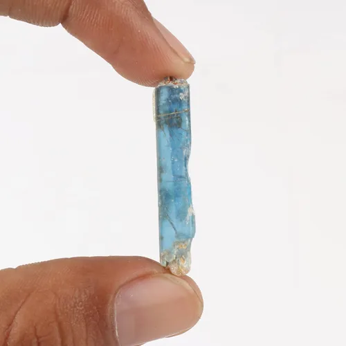Vista 7 de GEMHUB Lápiz de cianita áspero pequeño con cristal curativo de cianita azul áspero suelto, tamaño pequeño, 9.7
