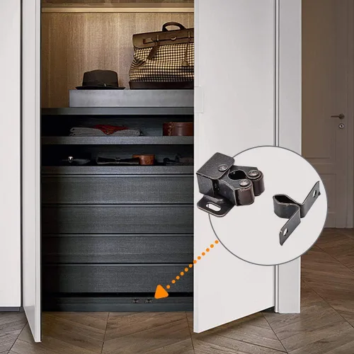 Vista 7 de 20 pestillos de acero laminado en frío (tono bronce)