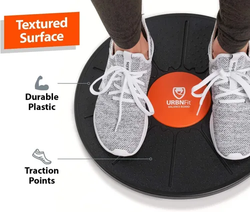 Vista 2 de URBNFit Tabla de equilibrio de escritorio de pie – Tabla de equilibrio para debajo del escritorio – Entrenador de equilibrio de ejercicios