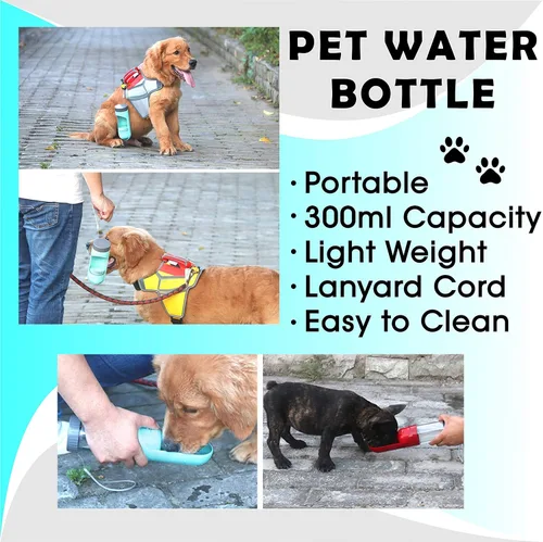 Vista 7 de Dispensador portátil plegable para mascotas, perros, gatos, animales de viaje, botella de agua potable. Traiga caminatas, caminatas y cualquier