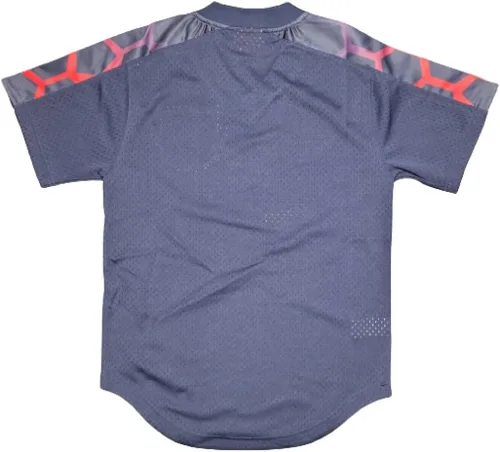 Vista 2 de Mitchell & Ness Jersey de malla de fútbol New York Red Bulls para hombre, Azul, Pequeña
