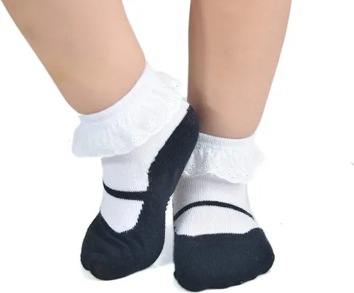 Vista 4 de EPEIUS Calcetines antideslizantes unisex para bebés y niños (juego de 6)