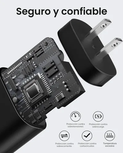 Vista 2 de AISNI Cargador USB C, paquete de 2 cargadores tipo C de 25 W, carga rápida con cable de carga USBC de 6 pies, carga de teléfono Android para Galaxy