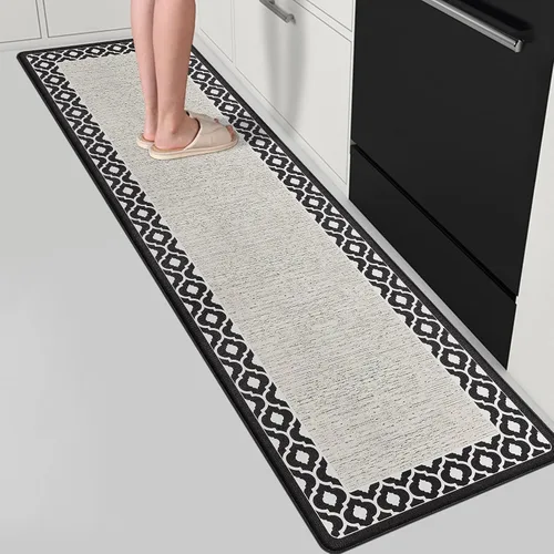 Vista 8 de Tapetes antifatiga para suelo de cocina, tapetes acolchados antifatiga de cocina de 17.3 x 27.5 pulgadas, impermeables, antideslizantes, de pie