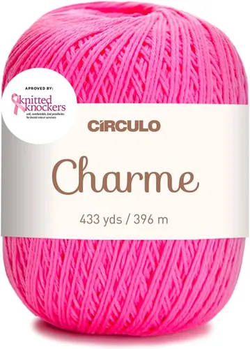 Vista 10 de CIRCULO Charme - Paquete de hilo para tejer y ganchillo, 3 bolas de 100% algodón virgen brasileño mercerizado, peso deportivo suave, color 2012