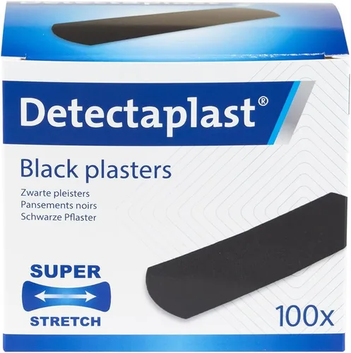 Vista 12 de Detectaplast Black Bandages Superstretch - Resistentes - Flexibles y discretos - Grado profesional para mecánicos - Construcción y trabajo de cocina