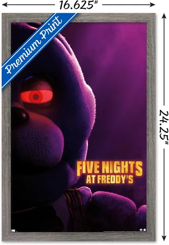 Vista 3 de Trends International Five Nights at Freddy's Movie - Póster de pared de Bonnie de una hoja, 22.4 pulgadas de largo x 14.7 pulgadas de ancho, versión