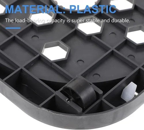 Vista 8 de iplusmile Bandeja de tanque de gas, base de cilindro de propano móvil, bandeja de soporte de tanque de propano con rueda para envío de cilindros