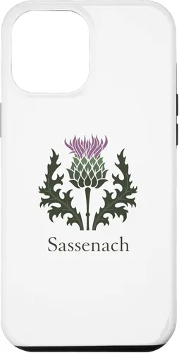 Vista 6 de Carcasa para iPhone 15 Sassenach con diseño de cardo escocés