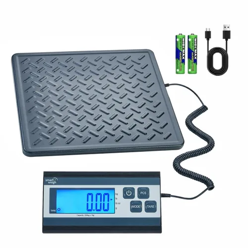 Vista 15 de Smart Weigh - Balanza digital de envío y pesaje postal, 110 lb x 0,1 oz, balanza de Oficina de Correo Postal, UPS, USPS 110 libras de montaje