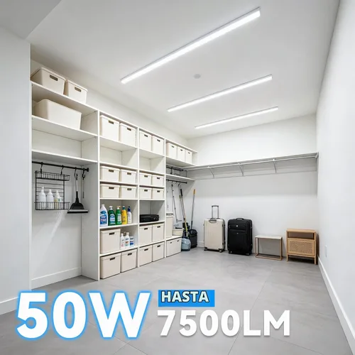 Vista 2 de SHOPLED Luz LED para tienda de 4 pies, 50 W 5000 K luz blanca diurna