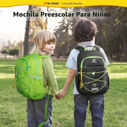 Vista 8 de SKYSPER Mochila para Niños 12L Bolsa Escolar para Niños y Niñas Edades 4-8 para Viajes, Días de Paseo y Clases Applegreen