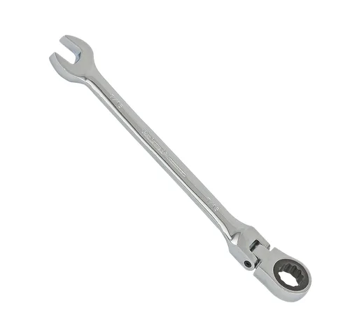 Vista 2 de T44008 Llave combinada de trinquete flexible, acabado cromado, 1/4