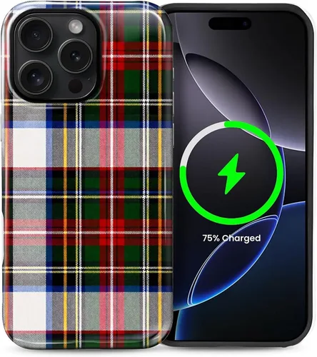Vista 63 de Funda Compatible con iPhone 13/14 [Compatible con MagSafe] Protección de Doble Capa de Cáscara Dura Híbrida, Funda Magnética Protectora a Prueba