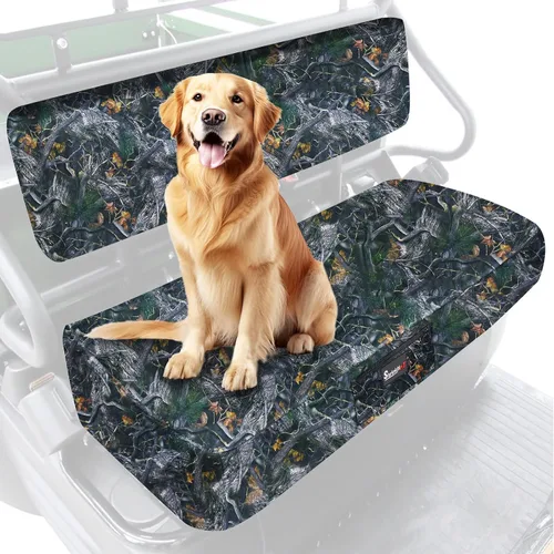 Vista 8 de Funda de Asiento de Banco Mule Compatible con Kawasaki Mule 600/610 2005-2016 y Mule SX 2017-2023, Accesorio Funda de Asiento UTV Impermeable