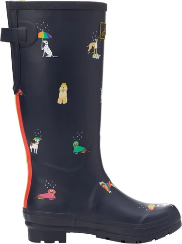 Vista 6 de Joules Welly Print - Perro arcoíris azul marino 6 B (M), Navy Rainbow Dog, 6