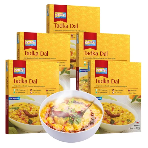 Vista 23 de Ashoka Comidas indias listas para comer desde 1930, 100% vegetariano Dal Makhani, comida india totalmente natural cocinada tradicionalmente, a base