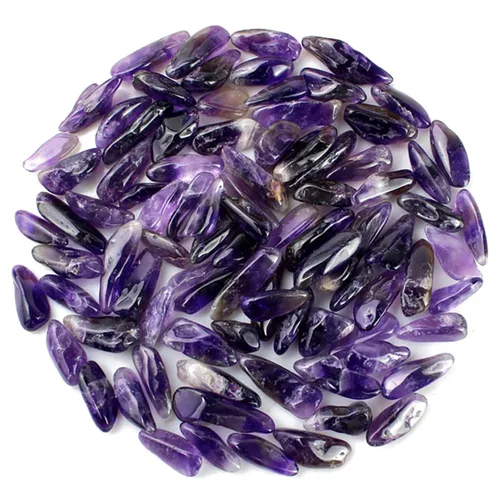 Vista 15 de Guijarros decorativos de cristal de 1 libra (460 g), piedras de obsidiana de forma irregular, pequeñas piedras pulidas trituradas, grava de piezas