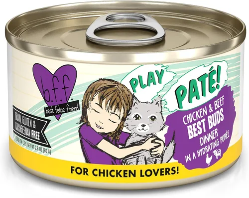 Vista 42 de Weruva B.F.F. Play - Best Feline Friend Paté Lovers, Aw Yeah!, T.T.Y.L. de atún y pavo con atún y pavo, lata de 2.8 onzas (paquete de 12)