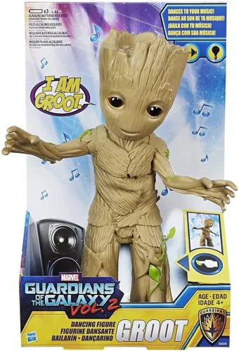 Vista 2 de Marvel GGM presenta la figura de acción de Groot bailarín, Estándar, Multi