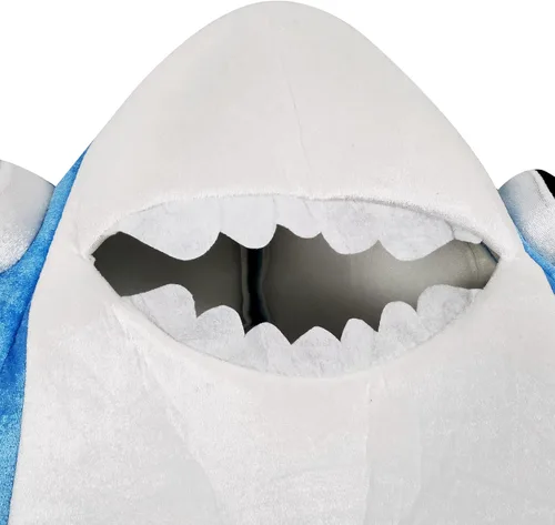 Vista 5 de Disfraz de tiburón de bebé para adultos disfraz de cosplay de Halloween