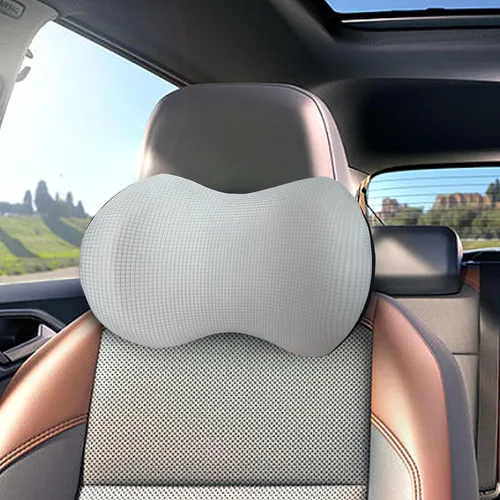 Vista 12 de Almohada realmente útil para reposacabezas de coche, almohada para el cuello del coche para dormir con correa ajustable, 100% espuma viscoelástica